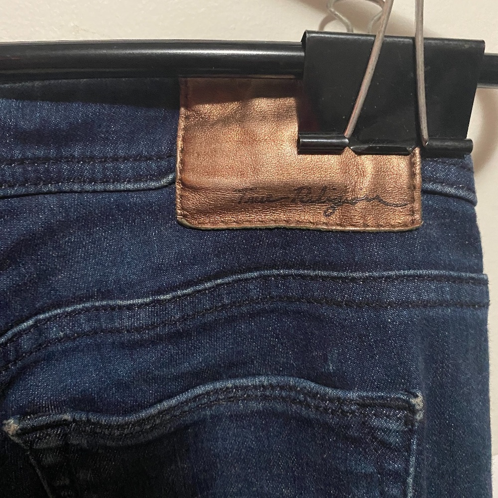 True Religion Brand Jeans size 26 Flare, Bronze Label - Picture 6 of 6